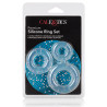 Calexotics Lot de 3 cockrings Ring Set Transparents